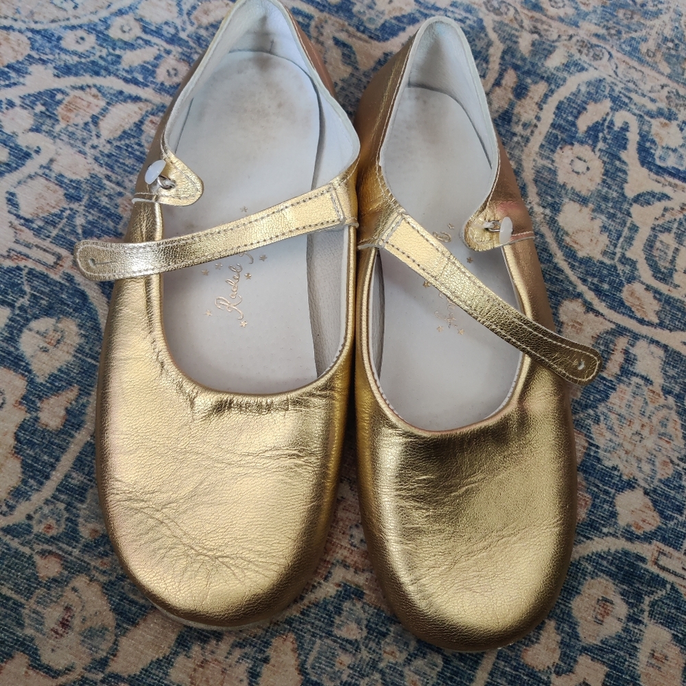 Rachel Riley Button Strap Slippers